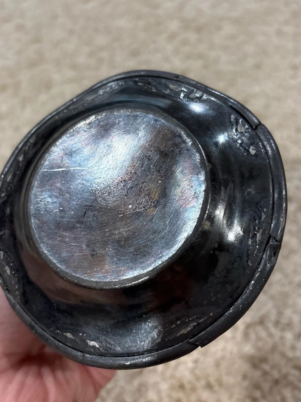 Antique Apollo Silver Co. Quadruple Plate Covered Pitcher w/ Underplate #1641